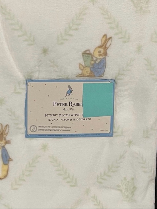 Easter Peter Rabbit Plush Throw - Picture 6 of 8